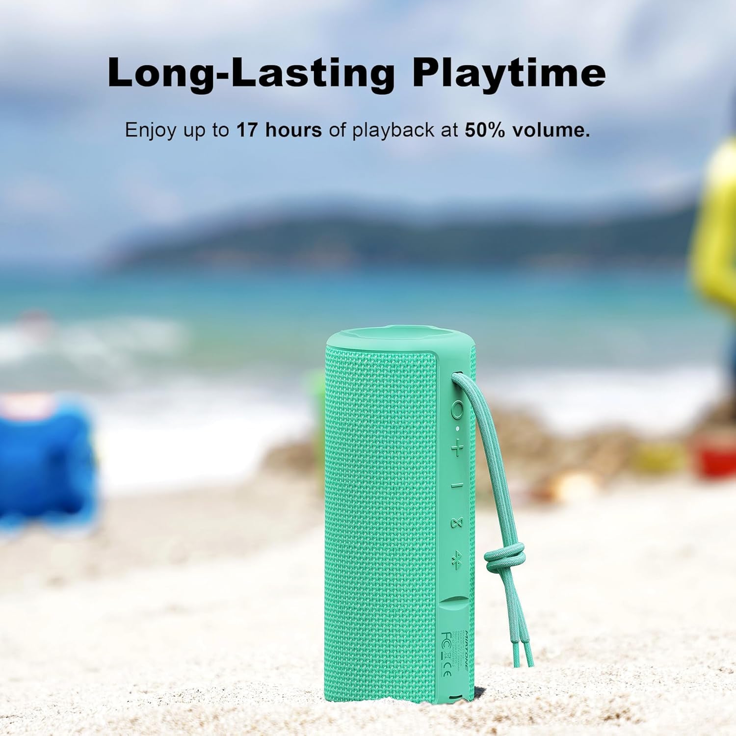 Boombox Portable Bluetooth Speaker Gifts for Her Him Women Men - Green